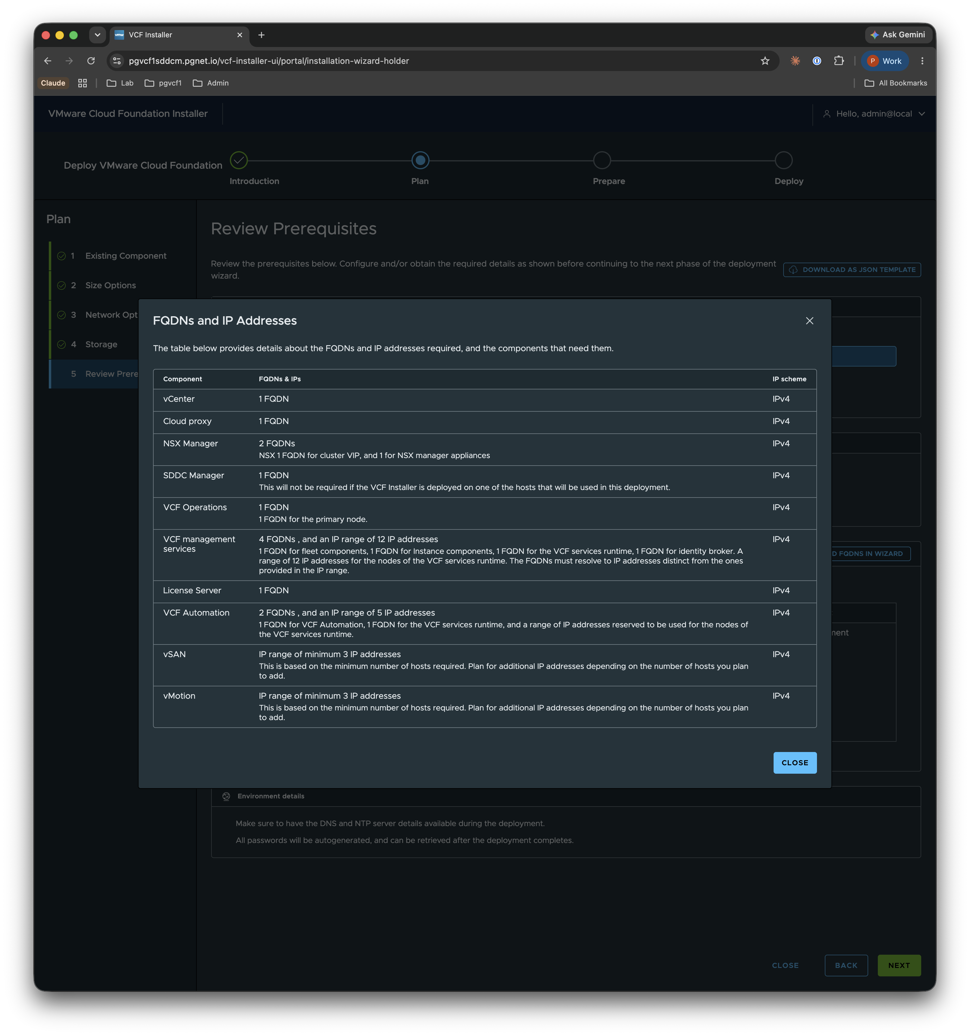 Prerequisites — FQDNs and IP addresses