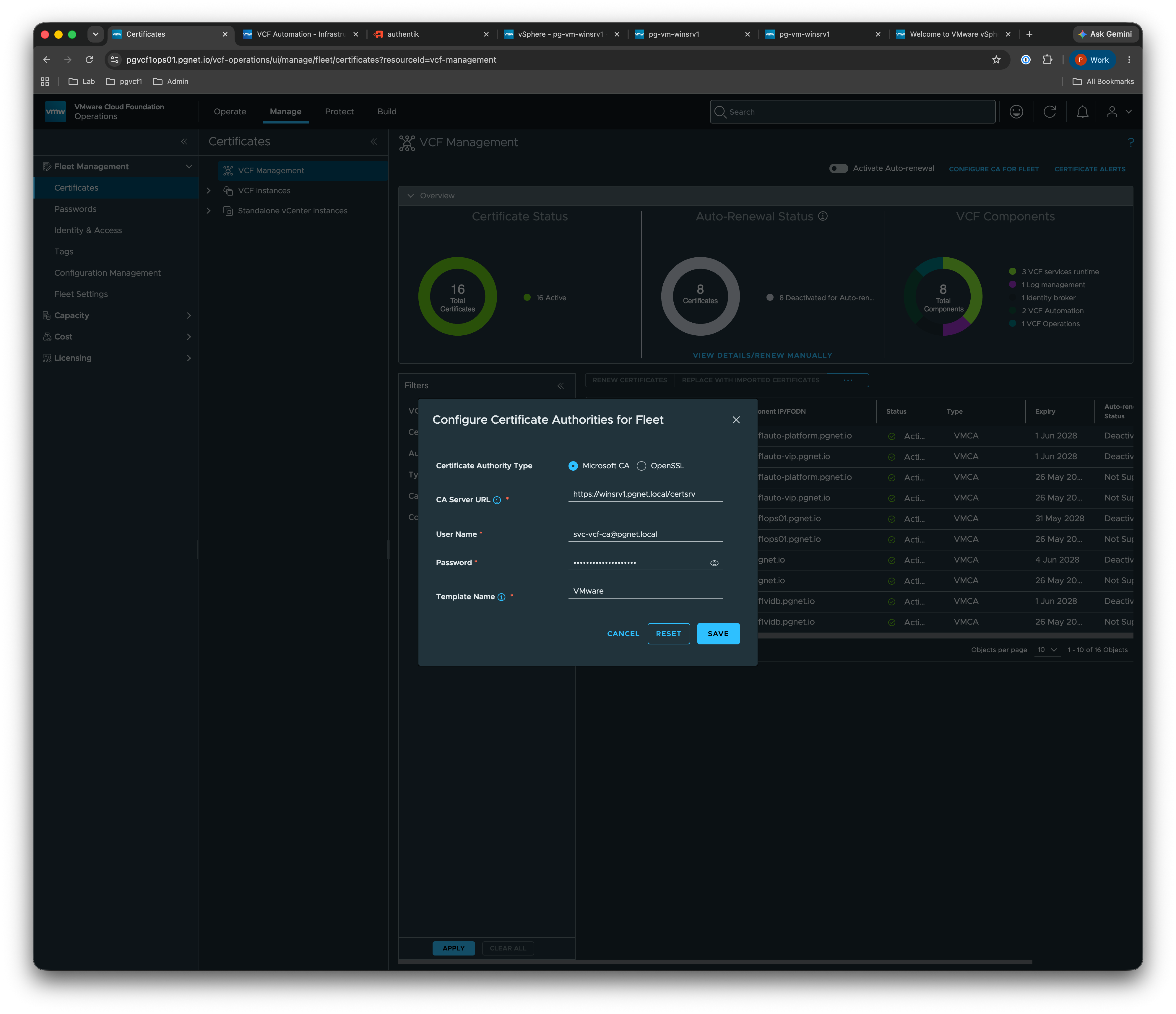Configure Certificate Authorities for Fleet β Microsoft CA